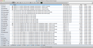 example file listing