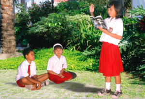 School children in
Indonesia